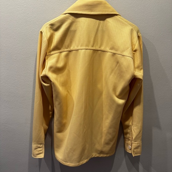Vintage Sears Yellow Men's Casual Button Down Shirt - Picture 5 of 5